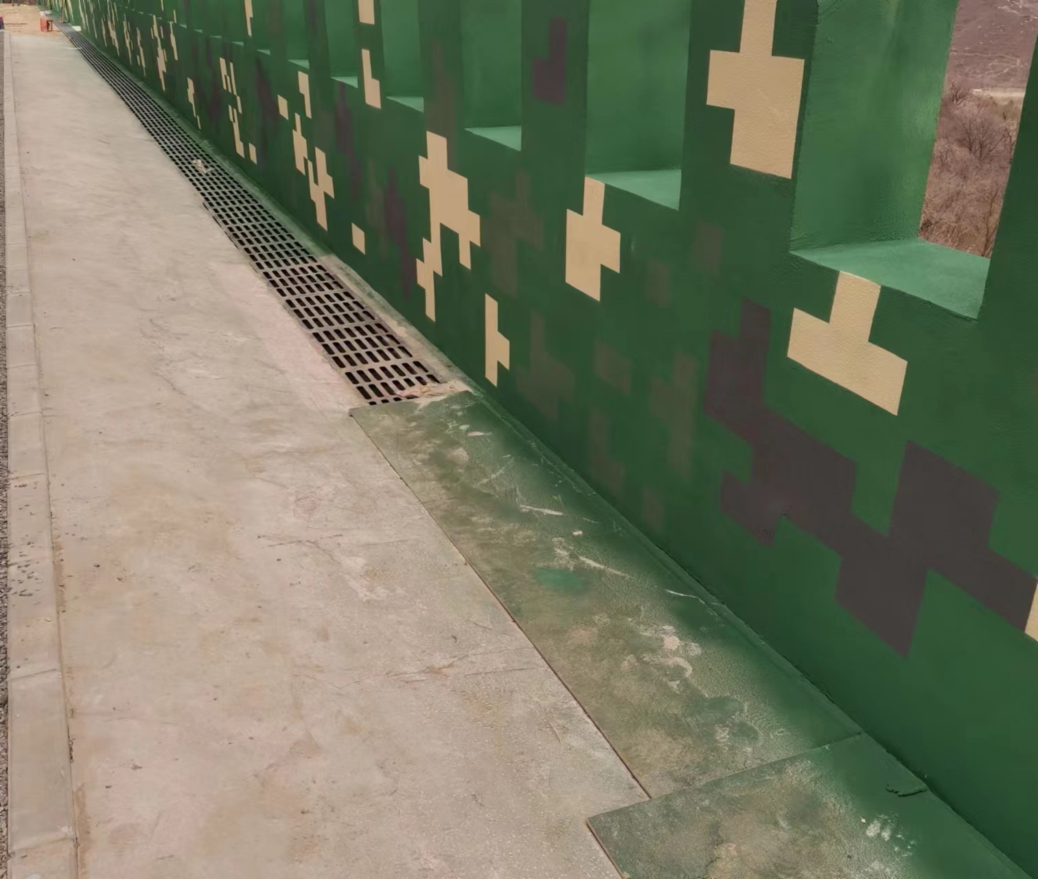 湖南围墙迷彩喷涂,数迷彩漆